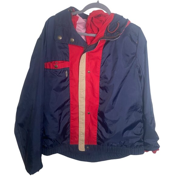 Pacific Trail Hooded Jacket‎ Mens XL Red & Navy Outwear Zip Up Outdoors - Picture 4 of 15